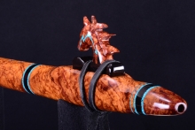 Honduran Rosewood Root Burl Native American Flute, Minor, Low E-4, #H14A